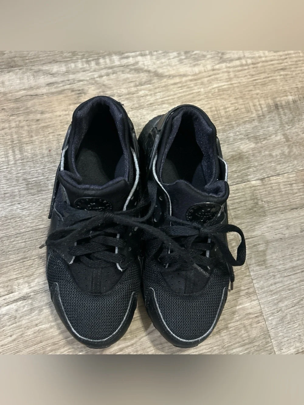 Nike Kids All-Black Breathable Sneakers